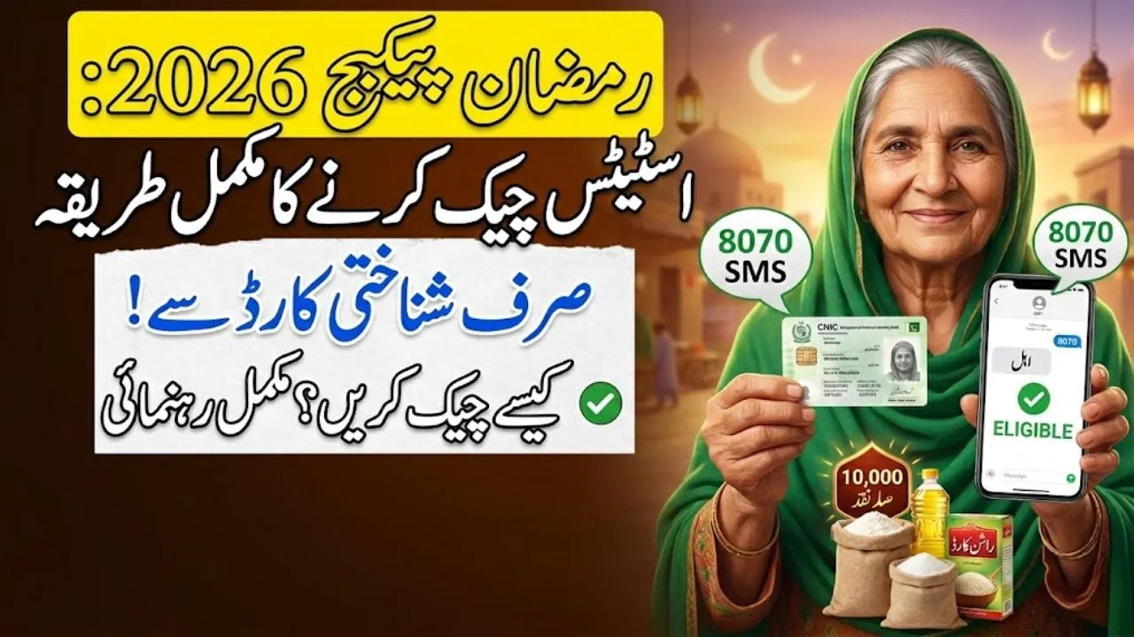Check Ramzan Package 2026 Status by CNIC